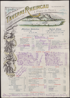 Taverne Rheingau menu
