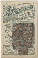 The Palmerston restaurant, luncheon room menu