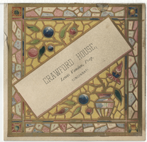 Crawford House dinner menu, October 19, 1884