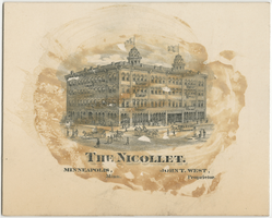Christmas dinner menu, Thursday, December 25, 1884, The Nicollet
