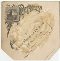 The Barret House, menu, Sunday, August 31, 1884