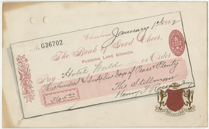 New Year's Day menu, 1892, The Stillman,