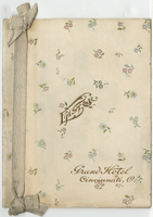 Grand Hotel Easter dinner menu, Sunday, April 17, 1892