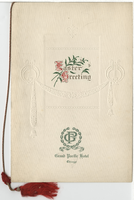 Grand Pacific Hotel Easter dinner menu, 1912
