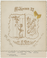 Thanksgiving menu, The Arlington, November 27, 1890