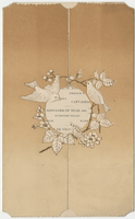 Thanksgiving dinner menu, November 24, 1892, The Elgin