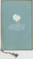 Thanksgiving 1899, menu, New Aveline