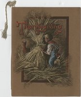 Thanksgiving dinner menu, November 26, 1908, Hotel Newberry