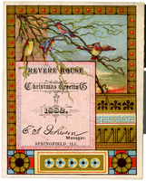 Revere House, Christmas menu, Monday, December 25, 1882