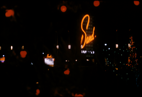 Slide of the Sands Hotel sign, Las Vegas, December, 1954