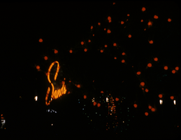 Slide of the Sands Hotel sign, Las Vegas, December, 1954