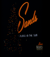 Slide of the Sands Hotel sign, Las Vegas, December, 1954