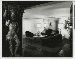 Photograph of a newly renovated guest suite in the Sands Hotel, Las Vegas, circa 1961-1963