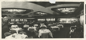 Photograph of the interior of the Sands' Garden Room restaurant, Las Vegas, 1963