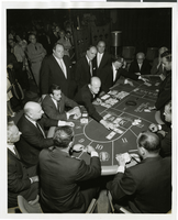 Photograph of gamblers at baccarat, Las Vegas, circa late 1950s early 1960s
