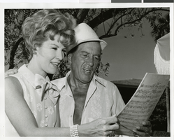Photograph of Julia Meade and Ed Sullivan, September 1968