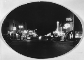 Film transparency of Fremont Street, Las Vegas, circa 1935