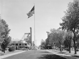 Film transparency of Union Pacific Depot Park, Las Vegas, circa 1950s