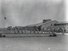 Film transparency of the Last Frontier Hotel, Las Vegas, circa 1945