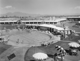 Film transparency of Wilbur Clark's Desert Inn, Las Vegas, circa 1950s