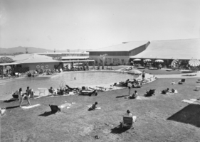 Film transparency of Wilbur Clark's Desert Inn, Las Vegas, circa 1950s