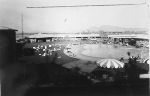 Film transparency of Wilbur Clark's Desert Inn, Las Vegas, circa 1950s