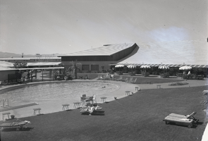 Film transparency of Wilbur Clark's Desert Inn, Las Vegas, circa 1950s