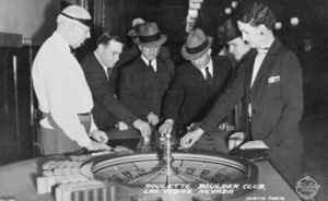 Film transparency of Boulder Club, Las Vegas, circa 1930-1950s