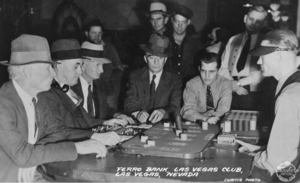 Film transparency of the Las Vegas Club, Las Vegas, circa 1930-1950s