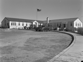 Film transparency of a hospital, unidentified location, circa 1930-1940
