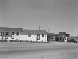 Film transparency of the cabins at Lake Auto Court, Boulder City, Nevada, circa 1930-1940