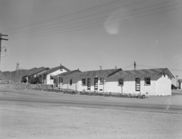 Film transparency of cabins at Lake Auto Court, Boulder City, Nevada, circa 1930-1940