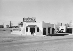 Film transparency of the Boulder City Auto Court, Boulder City, Nevada, circa 1930-1940