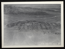 Photograph of an aerial view of Boulder City, Nevada, circa 1930s-1940