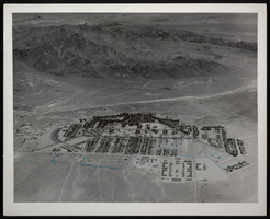 Photograph of an aerial view of Boulder City, Nevada, circa 1931-1940