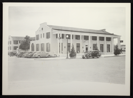 Photograph of exterior of Boulder Dam Hotel, Boulder City, Nevada, circa 1930s