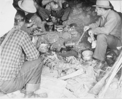 Film transparency of Queho's remains, unidentified location, circa 1940
