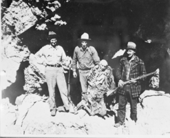 Film transparency of Queho's remains, unidentified location, circa 1940