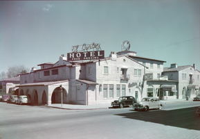 Film transparency of the El Cortez Hotel, Las Vegas, circa 1940s-1950s