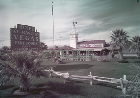 Film transparency of El Rancho Vegas, Las Vegas, 1940s-1950s