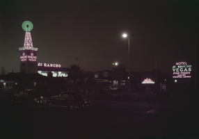Film transparency of El Rancho Vegas, Las Vegas, 1940s-1950s