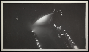 Photograph of open valves at Hoover Dam, circa 1935-1936