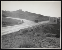 Photograph of the East Wye separating road, Boulder City, Nevada, circa 1935