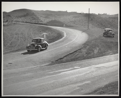 Photograph of the East Wye separating road, Boulder City, Nevada, circa 1935