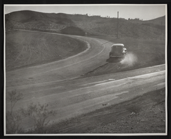 Photograph of the East Wye separating road, Boulder City, Nevada, circa 1935