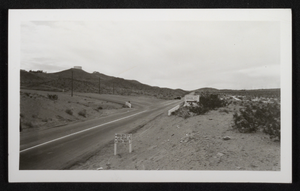 Photograph of the East Wye separating road, Boulder City, Nevada, circa 1935