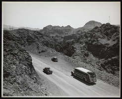 Photograph of Boulder Highway between Boulder City, Nevada, and Hoover Dam, circa 1935