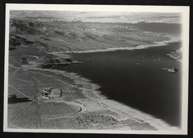 Photograph of an aerial view of Lake Mead, circa 1934-1939