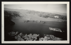 Photograph of an aerial view of Lake Mead, circa 1934-1950s