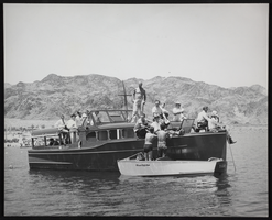 Photograph of people in boats, Lake Mead, circa 1940s-1950s